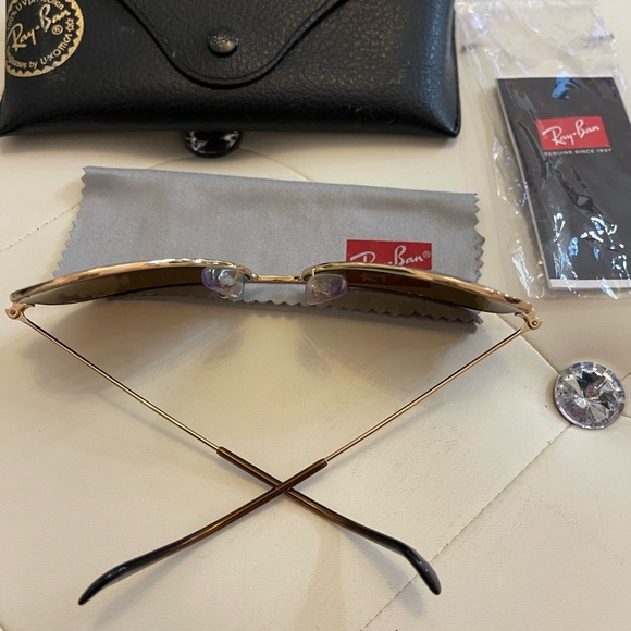 🍉SALE PRICE 🍉 Ray Ban Polarized Brown Aviator Classic B-15 Sunglasses - Picture 9 of 17